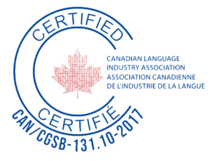 Canadian Language industry association certified logo
