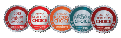 Readers choice awards logos from 2015 to 2022