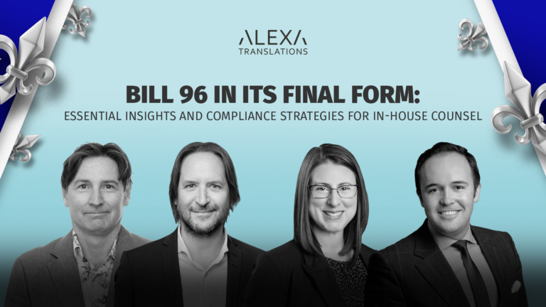 Version définitive de la Loi sur la langueofficielle et commune du Québec, lefrançais : renseignements essentiels etstratégies de conformité