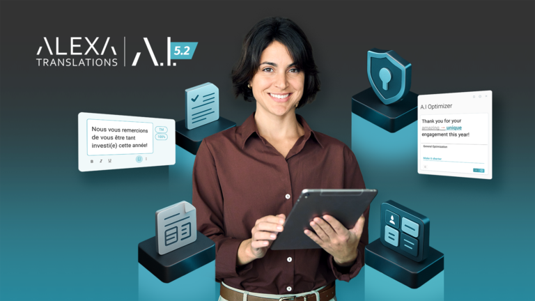 Voici la version 5.2 du logiciel Alexa Translations A.I.,offrant plus de puissance, de vitesse et de contrôle que jamais